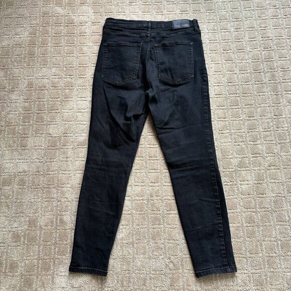Everlane High Rise Skinny Jeans Womens 31 Denim Black Stretch Ankle Basic Casual - Picture 5 of 10